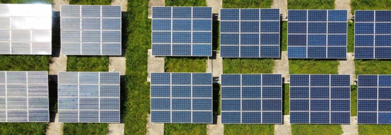 solar panels on the field background image