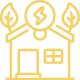home solar products icon yellow
